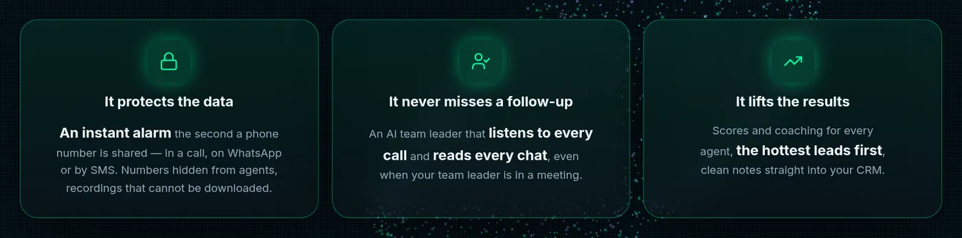 Protect the data, never miss a follow-up, lift the results.